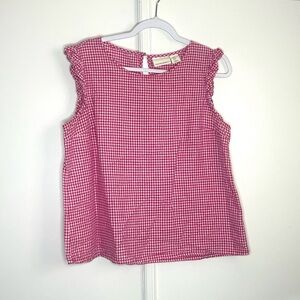 Cynthia Rowley Pink Gingham Top